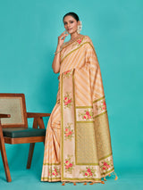Mimosa Women's Woven Design Banarasi Art Silk Saree With Blouse Piece : SA00001282PCFREE