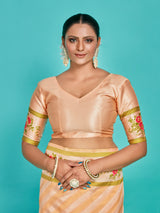Mimosa Women's Woven Design Banarasi Art Silk Saree With Blouse Piece : SA00001282PCFREE