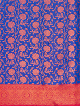 Mimosa Women's Woven Design Kanjivaram Art Silk Saree With Blouse Piece : SA00001291RBFREE