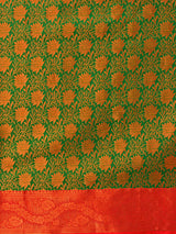 Mimosa Women's Woven Design Kanjivaram Art Silk Saree With Blouse Piece : SA00001294BGFREE