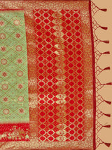 Mimosa Women's Woven Design Patola Art Silk Saree With Blouse Piece : SA00001296PSFREE