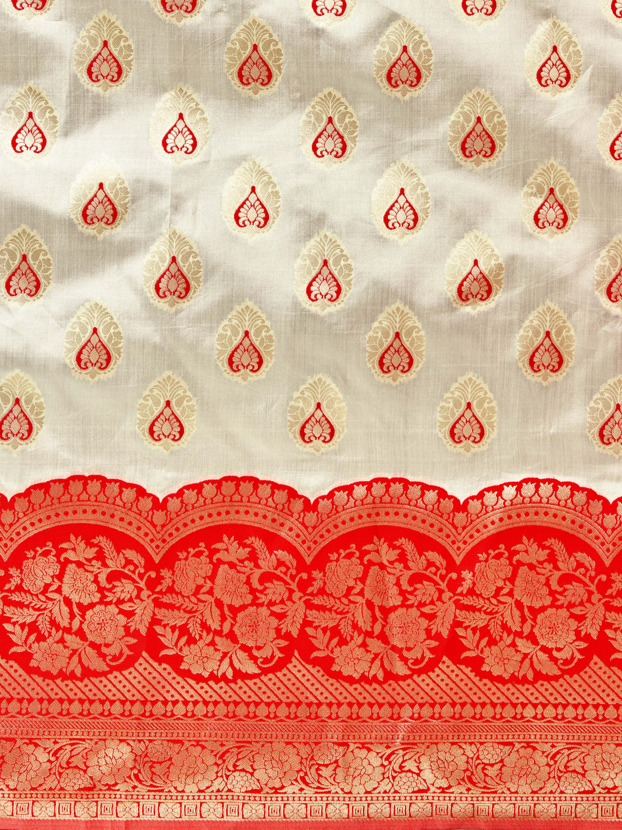 Mimosa Women's Woven Design Kanjivaram Art Silk Saree With Blouse Piece : SA00001340WHFREE