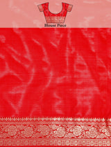 Mimosa Women's Woven Design Kanjivaram Art Silk Saree With Blouse Piece : SA00001340WHFREE
