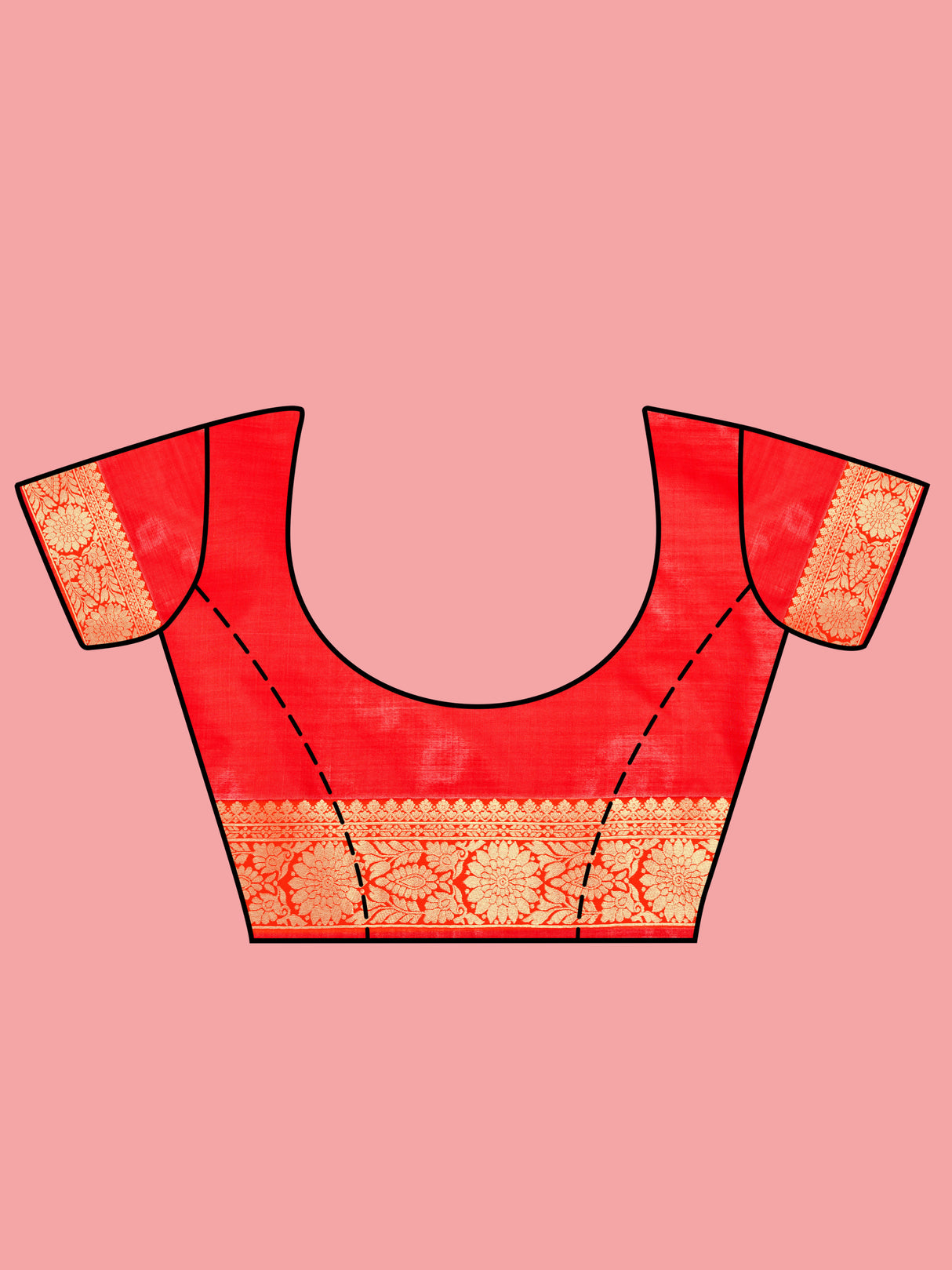 Mimosa Women's Woven Design Kanjivaram Art Silk Saree With Blouse Piece : SA00001341WHFREE