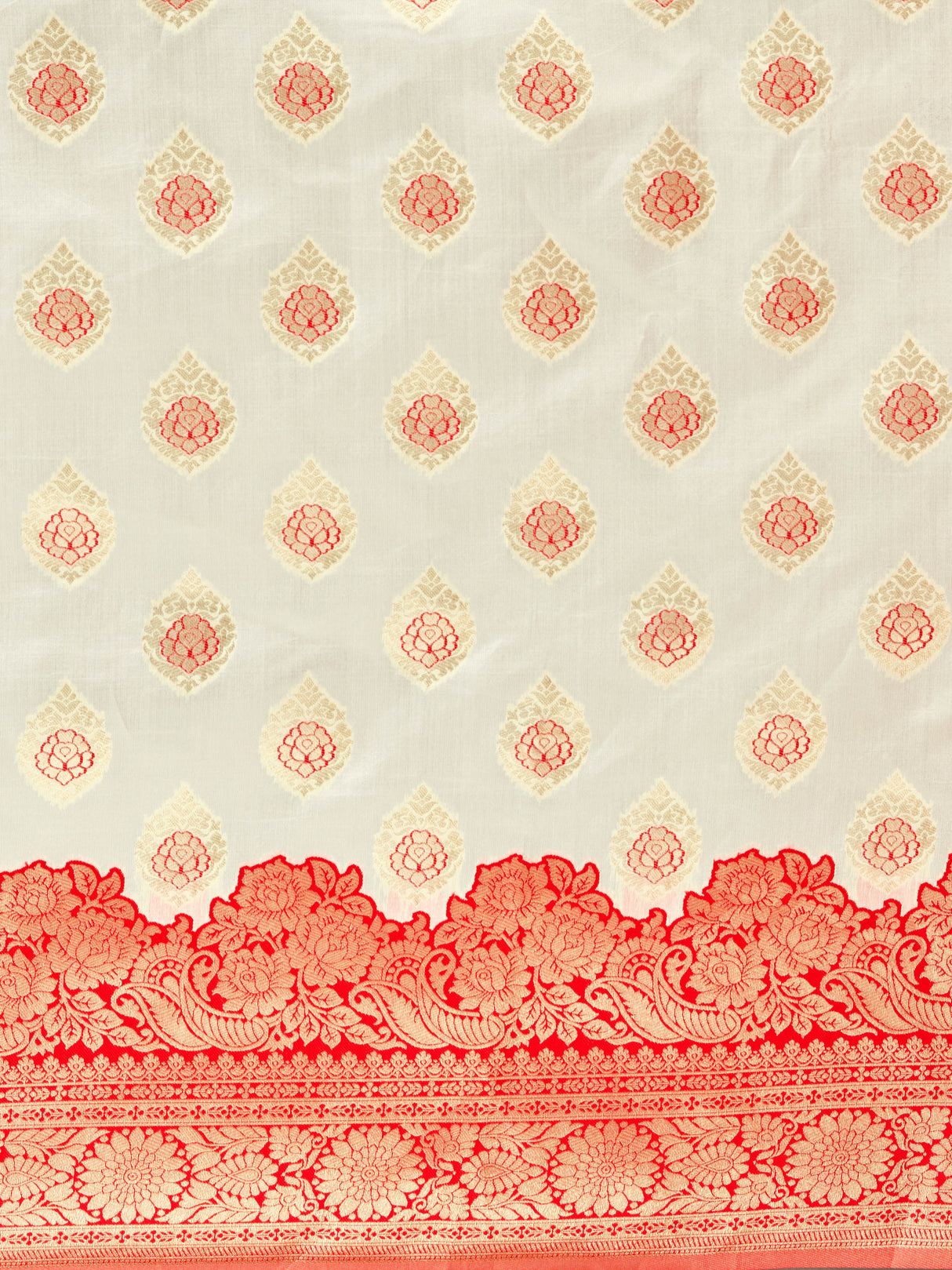Mimosa Women's Woven Design Kanjivaram Art Silk Saree With Blouse Piece : SA00001341WHFREE
