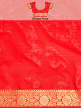 Mimosa Women's Woven Design Kanjivaram Art Silk Saree With Blouse Piece : SA00001341WHFREE