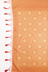 Mimosa Women's Woven Design Kanjivaram Style Art Silk Saree With Blouse Piece : SA00001621PCFREE