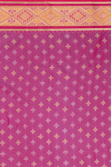 Mimosa Women's Woven Design Patola Style Art Silk Saree With Blouse Piece : SA00001630SFFREE