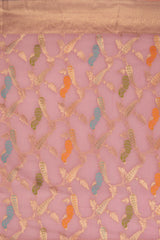 Mimosa Women's Woven Design Banarasi Style Art Silk Saree With Blouse Piece : SA00001769PNKFREE