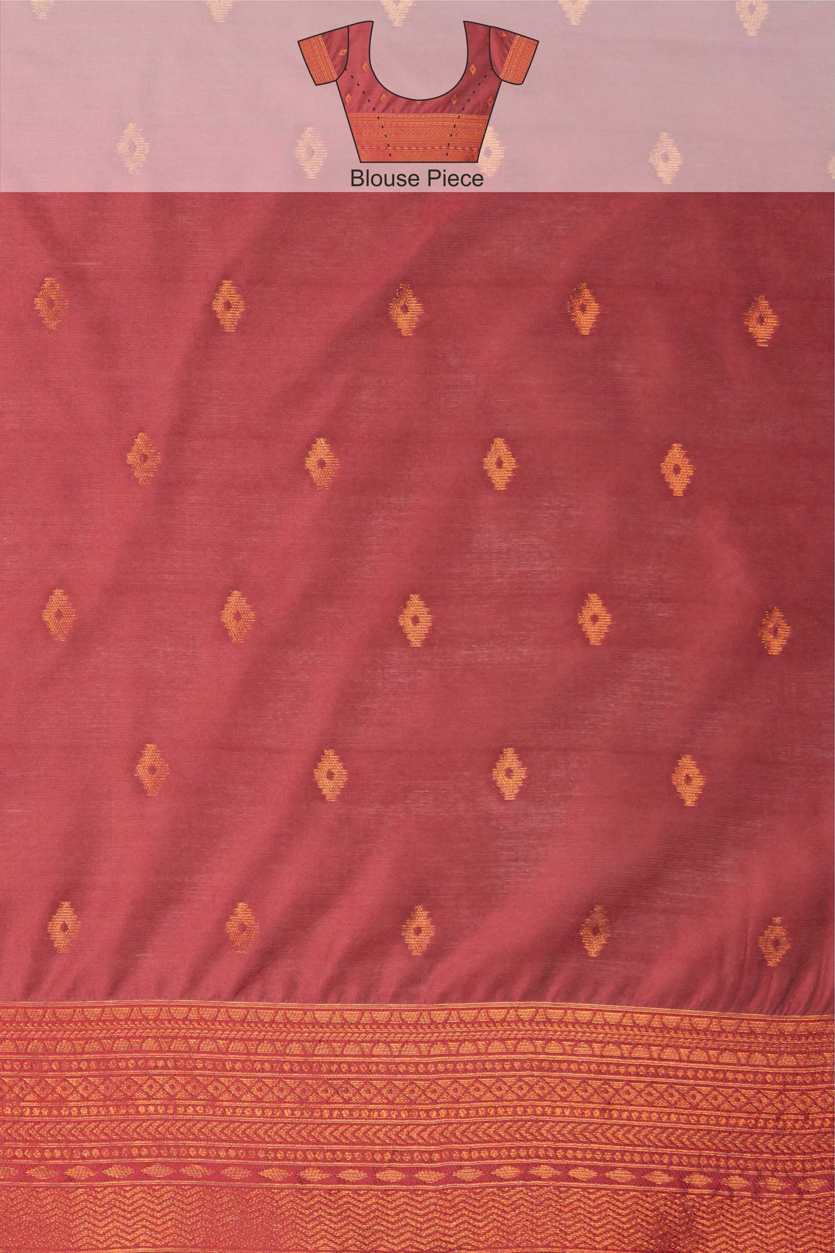 Mimosa Women's Woven Design Kanjivaram Style Art Silk Saree With Blouse Piece : SA00001789MRFREE