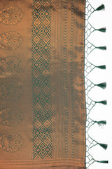 Mimosa Women's Woven Design Kanjivaram Style Art Silk Saree With Blouse Piece : SA00001789PSFREE