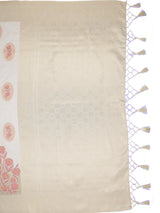 Mimosa Women's Woven Design Banarasi Style Art Silk Saree With Blouse Piece : SA00001990WHFREE