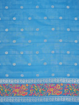 Mimosa Women's Woven Design Banarasi Style Art Silk Saree With Blouse Piece : SA00001992BLUFREE