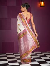 Mimosa Women's Woven Design Banarasi Style Art Silk Saree With Blouse Piece : SA00001992HWFREE