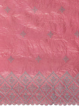 Mimosa Women's Woven Design Banarasi Style Tissue Crush Saree With Blouse Piece : SA00002015STFREE