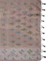 Mimosa Women's Woven Design Banarasi Style Art Silk Saree With Blouse Piece : SA00002065GYFREE