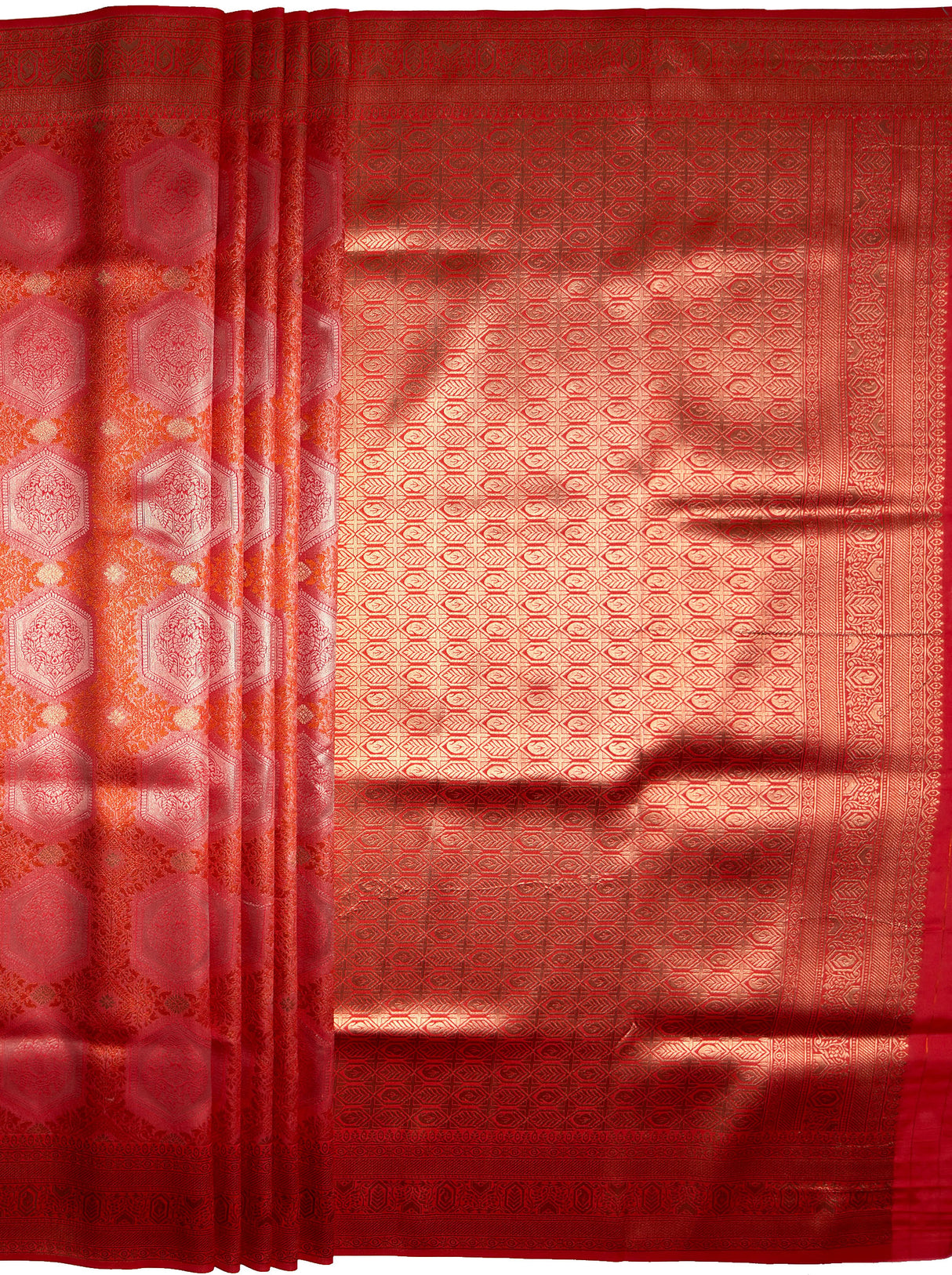 MIMOSA Women's Woven Design Kanjivaram Style Art Silk  Saree with Blouse Piece - Gajjari ( SA00002246GJFREE )