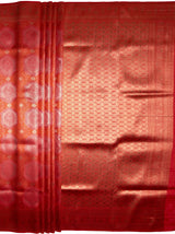 MIMOSA Women's Woven Design Kanjivaram Style Art Silk  Saree with Blouse Piece - Gajjari ( SA00002246GJFREE )