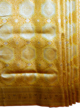 MIMOSA Women's Woven Design Kanjivaram Style Art Silk  Saree with Blouse Piece - Mustard ( SA00002246MSFREE )