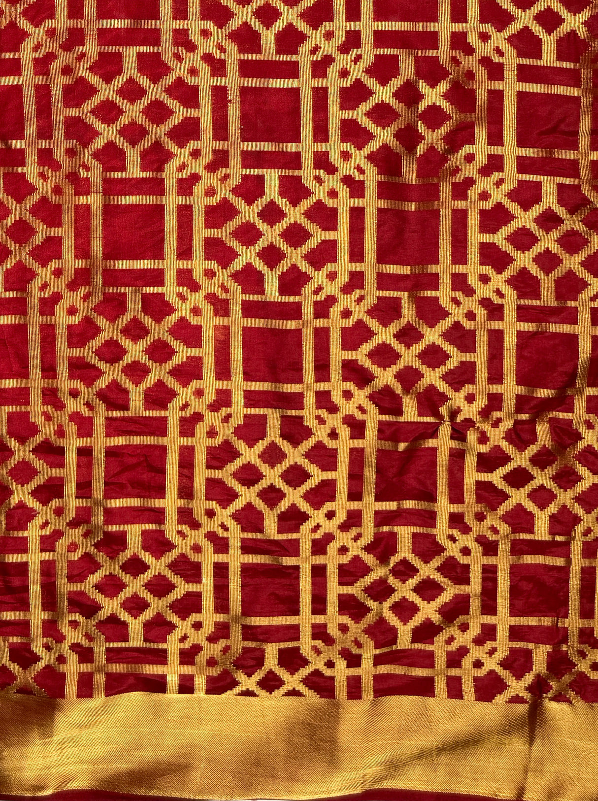 MIMOSA Women's Woven Design Banarasi Style Art Silk  Saree with Blouse Piece - Maroon ( SA00003121MRFREE )