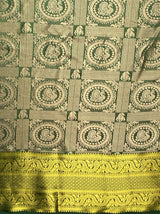 MIMOSA Women's Woven Design Banarasi Style Art Silk  Saree with Blouse Piece - Green ( SA00003126GRNFREE )