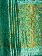 MIMOSA Women's Woven Design Banarasi Style Art Silk  Saree with Blouse Piece - Saffire ( SA00003133SFFREE )