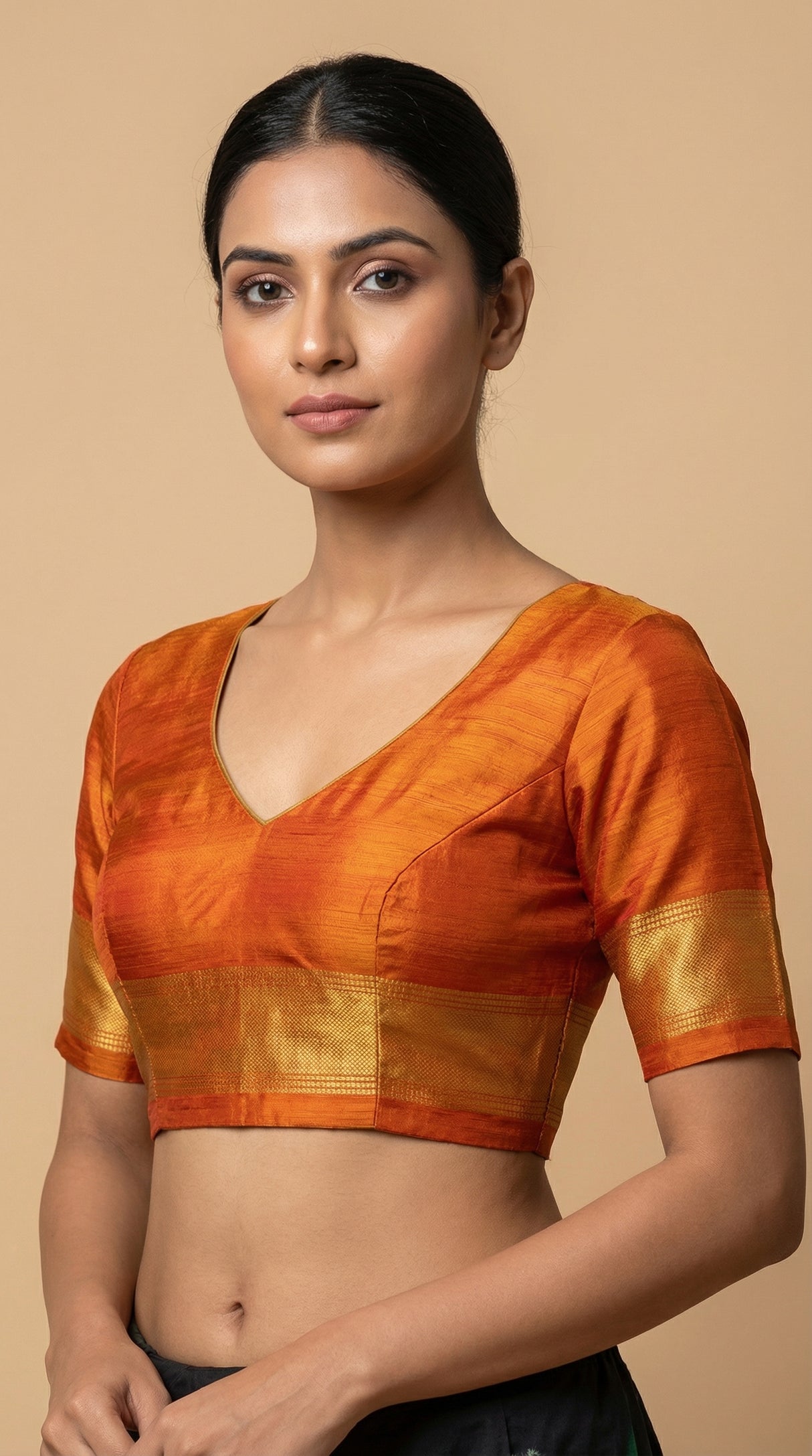 MIMOSA Women's Woven Design Banarasi Style dola silk Saree with Blouse Piece - Mustard ( SA00003137MSFREE )