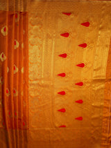 MIMOSA Women's Woven Design Banarasi Style dola silk Saree with Blouse Piece - Mustard ( SA00003137MSFREE )