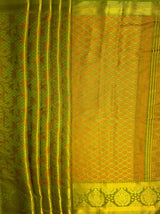 MIMOSA Women's Woven Design Kanjivaram Style Art Silk  Saree with Blouse Piece - Olive ( SA00003141OLFREE )