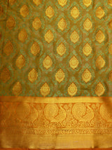 MIMOSA Women's Woven Design Kanjivaram Style Art Silk  Saree with Blouse Piece - Mustard ( SA00003142MSFREE )