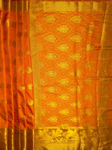 MIMOSA Women's Woven Design Kanjivaram Style Art Silk  Saree with Blouse Piece - Mustard ( SA00003143MSFREE )