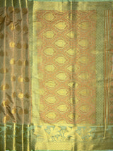 MIMOSA Women's Woven Design Kanjivaram Style Art Silk  Saree with Blouse Piece - Pista ( SA00003143PSFREE )