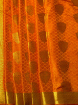 MIMOSA Women's Woven Design Kanjivaram Style Art Silk  Saree with Blouse Piece - Mustard ( SA00003144MSFREE )