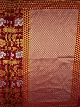 MIMOSA Women's Woven Design Kanjivaram Style Art Silk  Saree with Blouse Piece - Maroon ( SA00003152MRFREE )