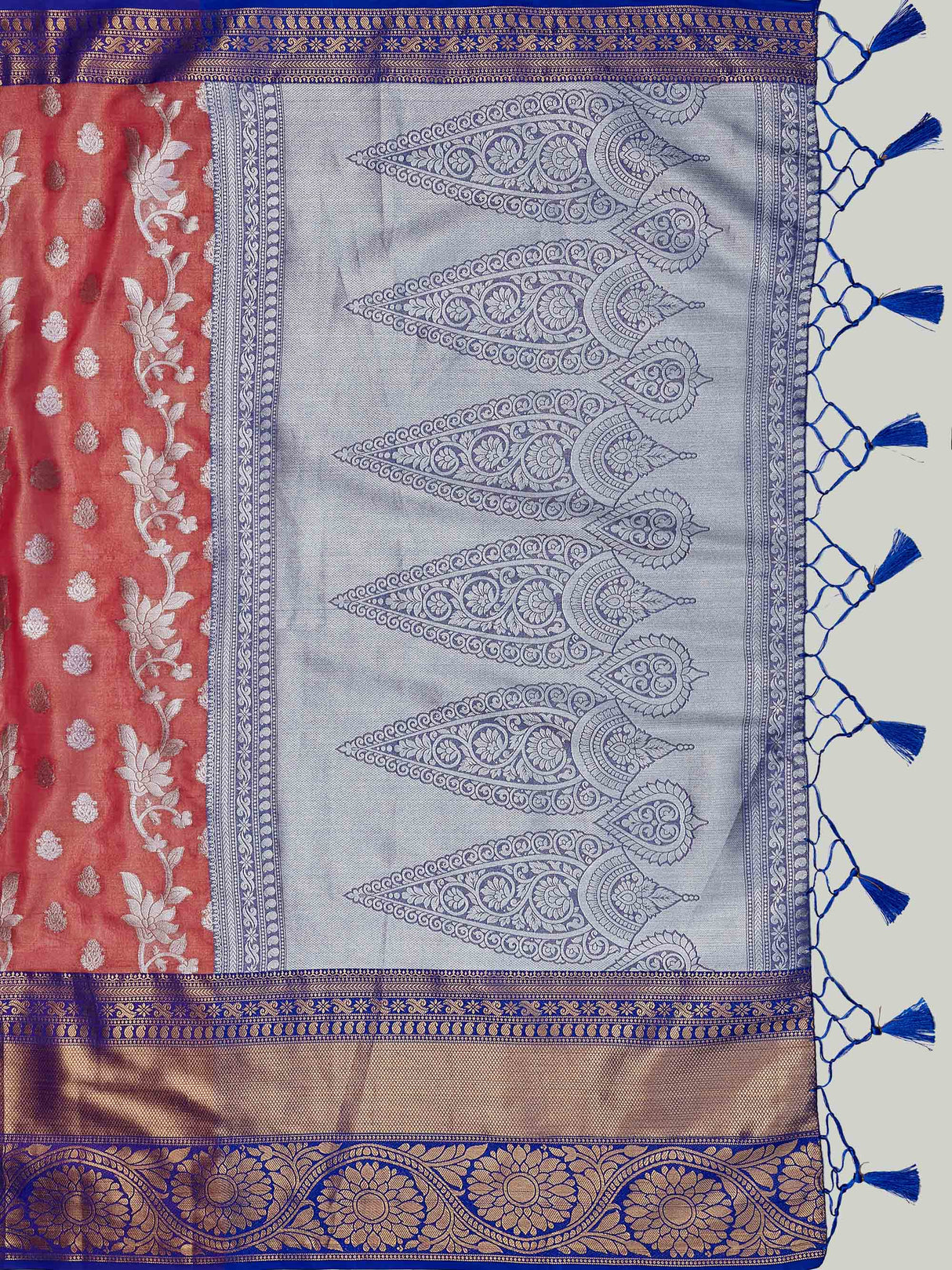 Mimosa Women's Woven Design Kanjivaram Art Silk Saree With Blouse Piece : SA0000464GJ