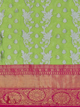 Mimosa Women's Woven Design Kanjivaram Art Silk Saree With Blouse Piece : SA0000463LR