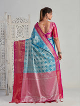 Mimosa Women's Woven Design Kanjivaram Art Silk Saree With Blouse Piece : SA0000464AN