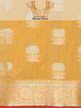 Mimosa Women's Woven Design Chhattisgarh Art Silk Saree With Blouse Piece : SA0000863GD