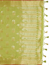 Mimosa Women's Woven Design Chhattisgarh Art Silk Saree With Blouse Piece : SA0000863PS