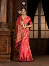 Mimosa Women's Woven Design Bishnupur Art Silk Saree With Blouse Piece : SA0000867PC