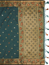 Mimosa Women's Woven Design Kanjivaram Art Silk Saree With Blouse Piece : SA0000868IB