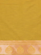 Mimosa Women's Woven Design Banarasi Art Silk Saree With Blouse Piece : SA0000871YLW