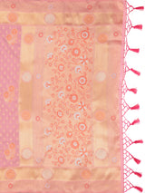 Mimosa Women's Woven Design Kanjivaram Art Silk Saree With Blouse Piece : SA0000888PNK