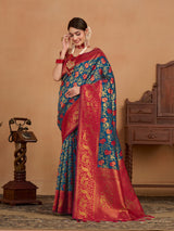 Mimosa Women's Woven Design Kanjivaram Art Silk Saree With Blouse Piece : SA0000890IB