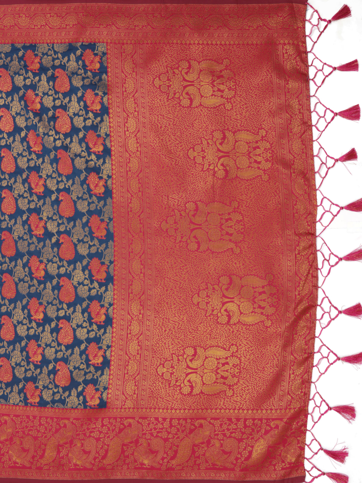 Mimosa Women's Woven Design Kanjivaram Art Silk Saree With Blouse Piece : SA0000890IB