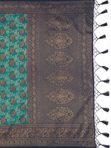 Mimosa Women's Woven Design Kanjivaram Art Silk Saree With Blouse Piece : SA0000903SF