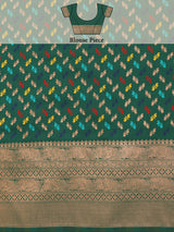 Mimosa Women's Woven Design Kanjivaram Art Silk Saree With Blouse Piece : SA0000908GRN