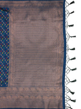 Mimosa Women's Woven Design Kanjivaram Art Silk Saree With Blouse Piece : SA0000908IB