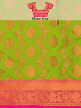 Mimosa Women's Woven Design Kanjivaram Art Silk Saree With Blouse Piece : SA0000913OL