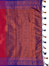 Mimosa Women's Woven Design Kanjivaram Art Silk Saree With Blouse Piece : SA0000915RN